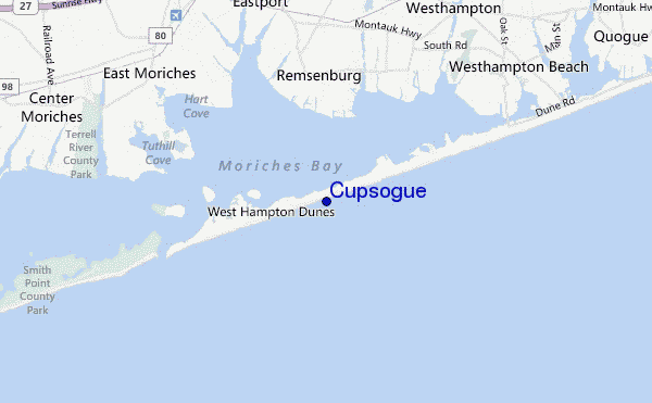 carte de localisation de Cupsogue