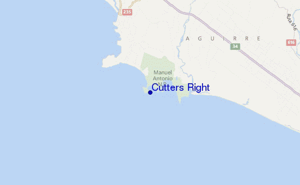 carte de localisation de Cutters Right