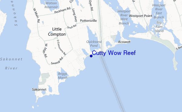 carte de localisation de Cutty Wow Reef