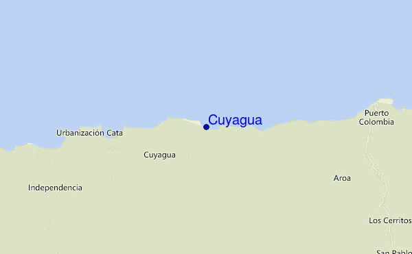 carte de localisation de Cuyagua