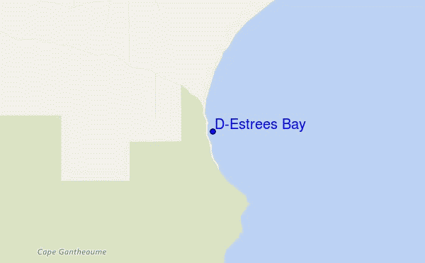 carte de localisation de D'Estrees Bay