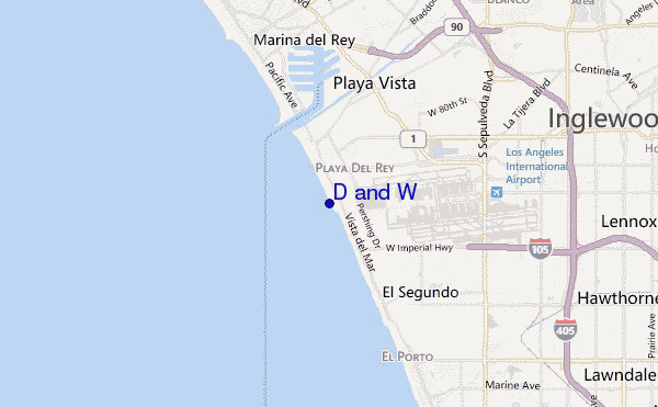 carte de localisation de D and W