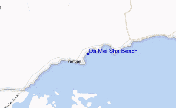 carte de localisation de Da Mei Sha Beach