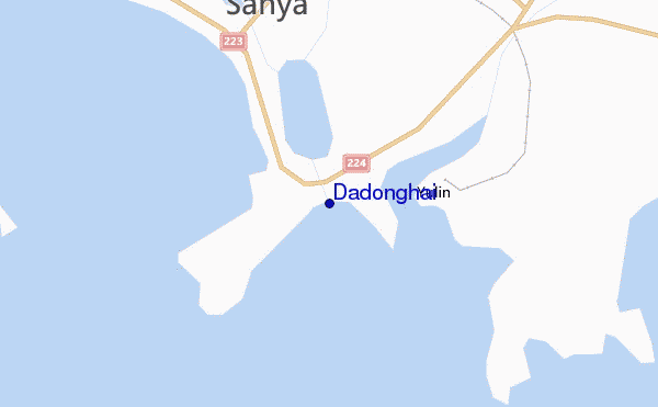 carte de localisation de Dadonghai