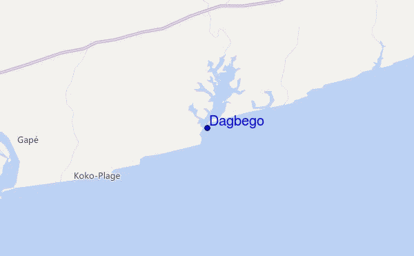 carte de localisation de Dagbego