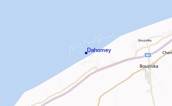 carte de localisation de Dahomey