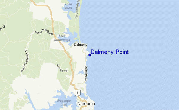 carte de localisation de Dalmeny Point