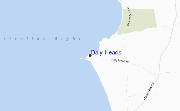 carte de localisation de Daly Heads