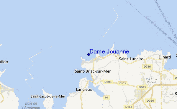 carte de localisation de Dame Jouanne
