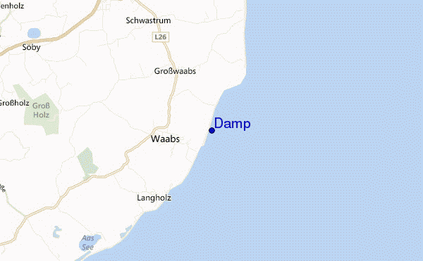 carte de localisation de Damp