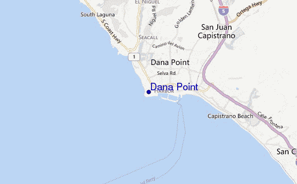 carte de localisation de Dana Point