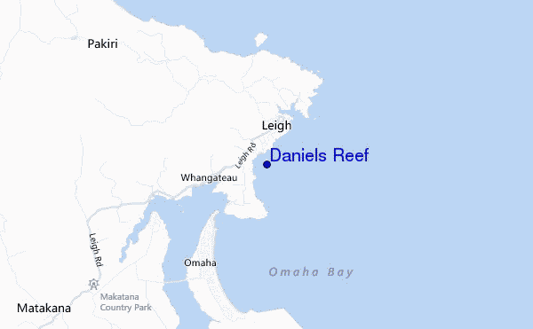 carte de localisation de Daniels Reef