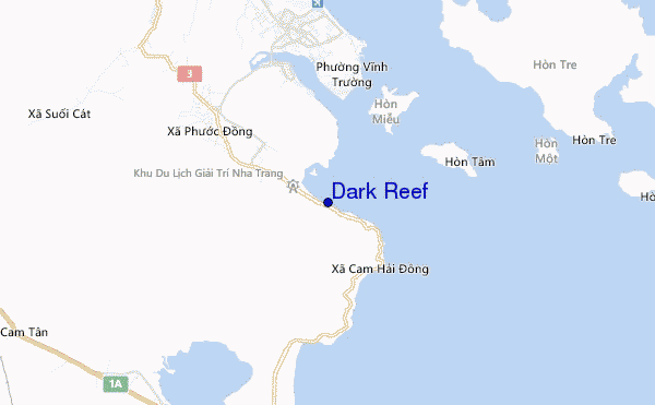 carte de localisation de Dark Reef