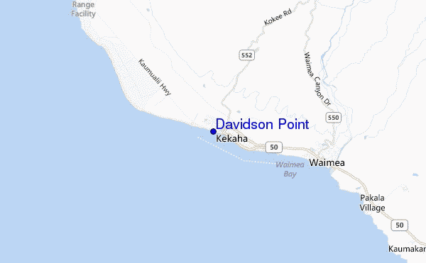 carte de localisation de Davidson Point