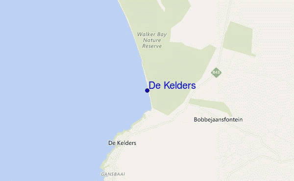 carte de localisation de De Kelders