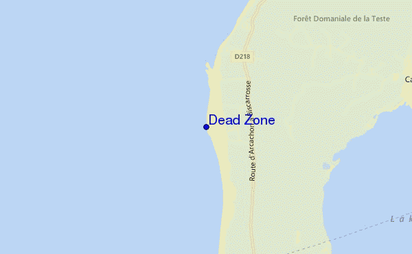 carte de localisation de Dead Zone