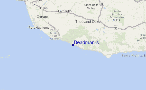 Deadman's Location Map