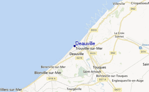 carte de localisation de Deauville
