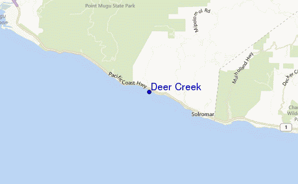 carte de localisation de Deer Creek
