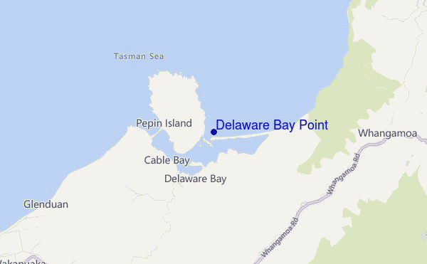 carte de localisation de Delaware Bay Point