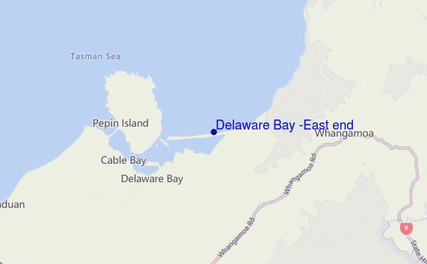 carte de localisation de Delaware Bay (East end)