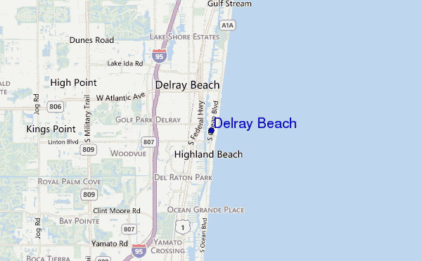 carte de localisation de Delray Beach