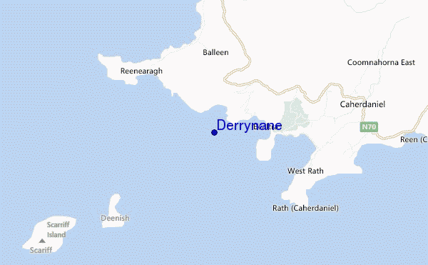 carte de localisation de Derrynane