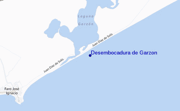 carte de localisation de Desembocadura de Garzon