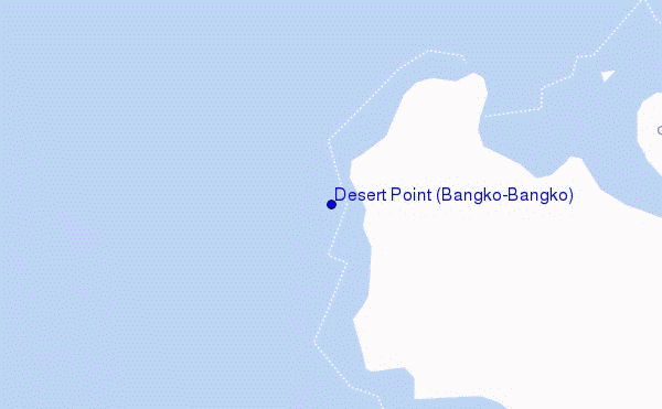carte de localisation de Desert Point (Bangko-Bangko)