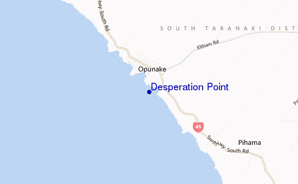 carte de localisation de Desperation Point