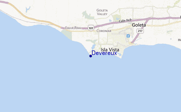 carte de localisation de Devereux