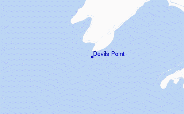 carte de localisation de Devils Point