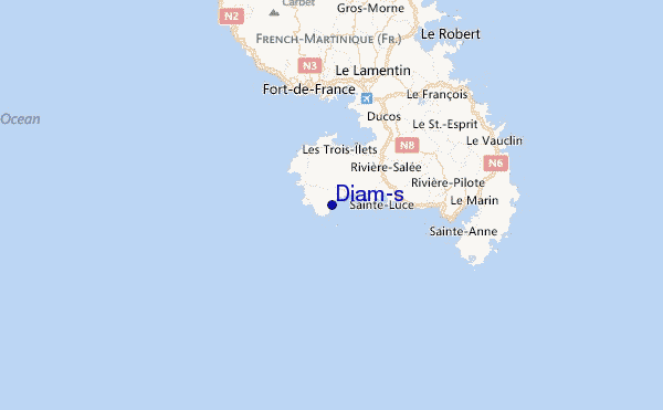 Diam's Location Map