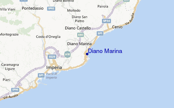 carte de localisation de Diano Marina