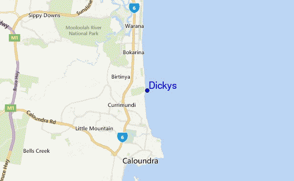 carte de localisation de Dickys