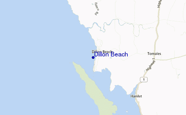 carte de localisation de Dillon Beach