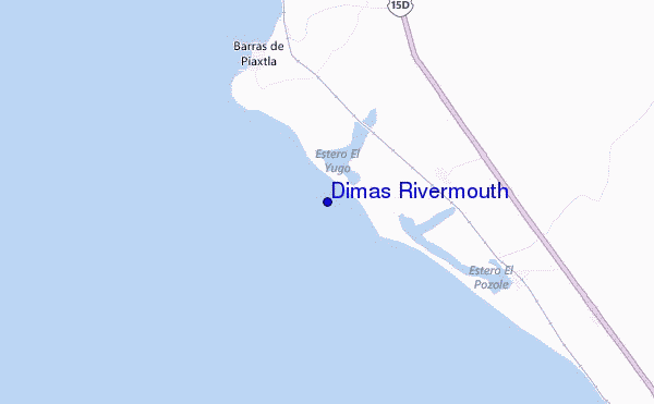 carte de localisation de Dimas Rivermouth