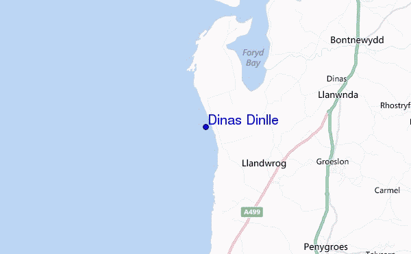 carte de localisation de Dinas Dinlle