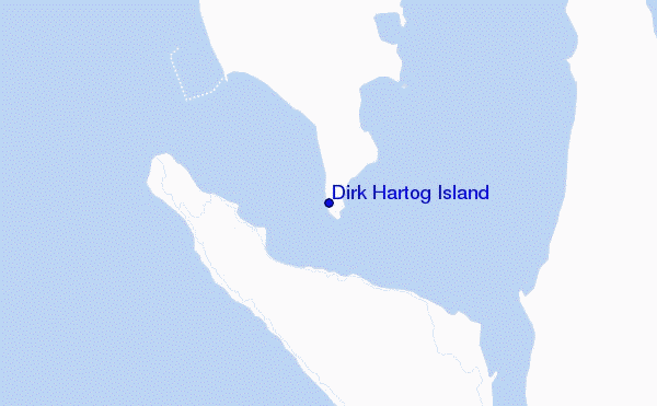 carte de localisation de Dirk Hartog Island