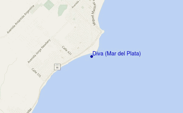 carte de localisation de Diva (Mar del Plata)
