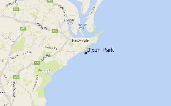 carte de localisation de Dixon Park