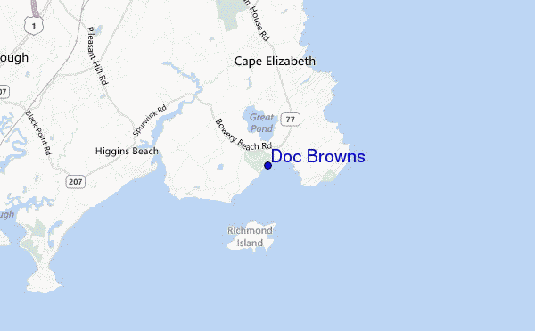 carte de localisation de Doc Browns