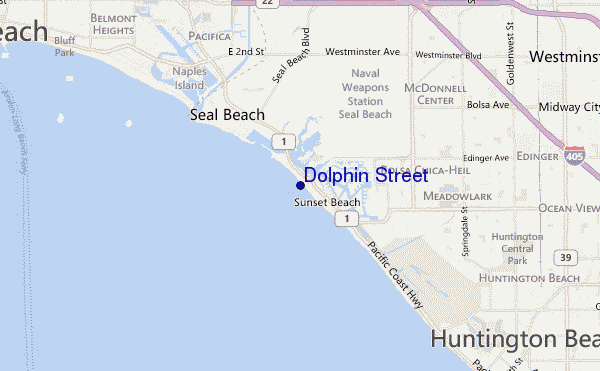 carte de localisation de Dolphin Street