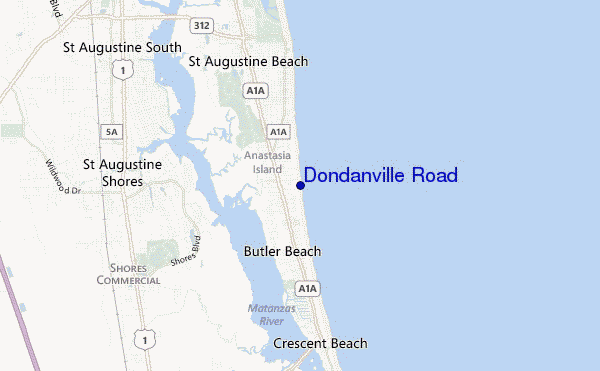 carte de localisation de Dondanville Road