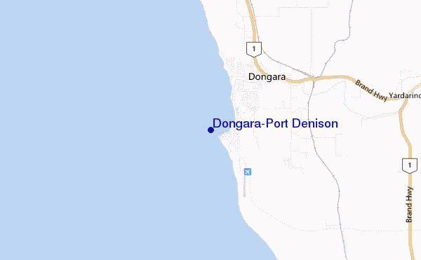 carte de localisation de Dongara-Port Denison