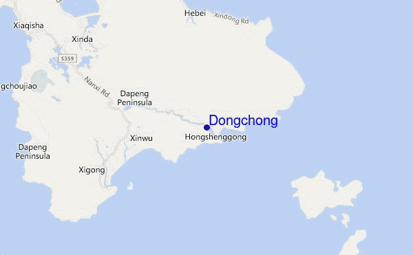 carte de localisation de Dongchong