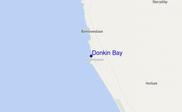carte de localisation de Donkin Bay