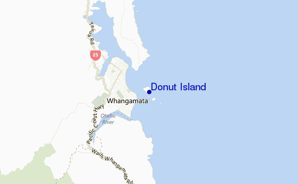 carte de localisation de Donut Island