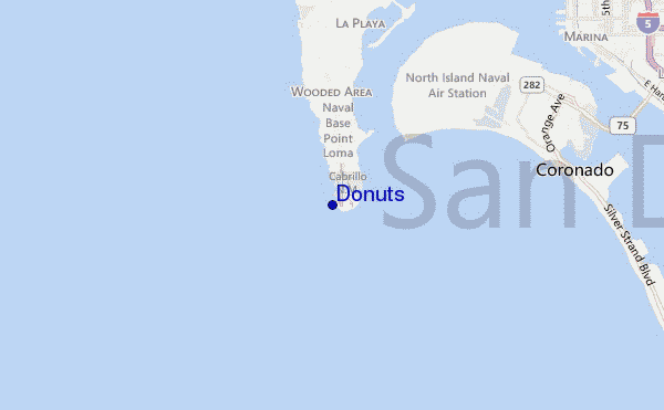 carte de localisation de Donuts