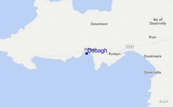 carte de localisation de Dooagh
